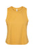Bella + Canvas BC6682/6682 Womens Cropped Tank Top Heather Mustard Yellow Flat Front
