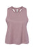 Bella + Canvas BC6682/6682 Womens Cropped Tank Top Heather Orchid Flat Front