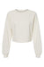 Bella + Canvas B7505 Womens Raglan Crewneck Sweatshirt Vintage White Flat Front