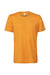 Bella + Canvas BC3001CVC/3001CVC Mens Heather CVC Short Sleeve Crewneck T-Shirt Heather Marmalade Orange Flat Front