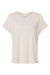LAT 3502 Womens Relaxed Vintage Wash Short Sleeve Crewneck T-Shirt Natural Flat Front