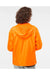 Independent Trading Co. EXP54LWZ Mens Full Zip Windbreaker Hooded Jacket Safety Orange Model Back