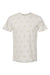 Code Five 3929 Mens Star Print Short Sleeve Crewneck T-Shirt Heather Natural Star Flat Front