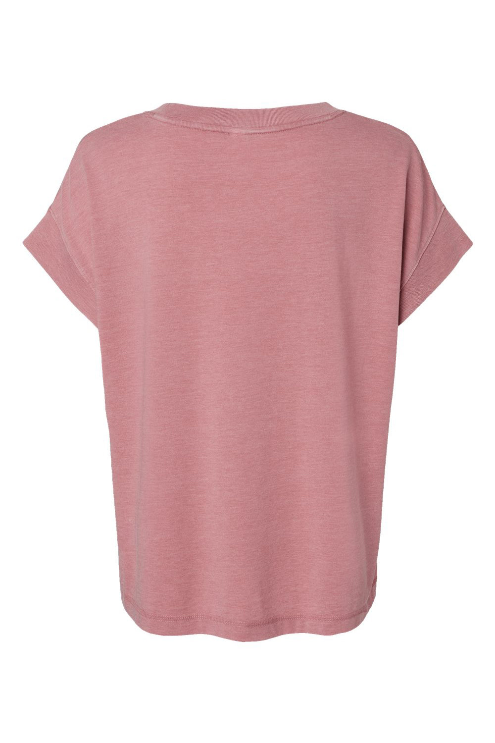 LAT 3502 Womens Relaxed Vintage Wash Short Sleeve Crewneck T-Shirt Mauvelous Pink Flat Back