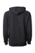 Independent Trading Co. SS1000 Mens Icon Loopback Terry Hooded Sweatshirt Hoodie Black Flat Back