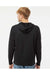 Independent Trading Co. SS1000 Mens Icon Loopback Terry Hooded Sweatshirt Hoodie Black Model Back