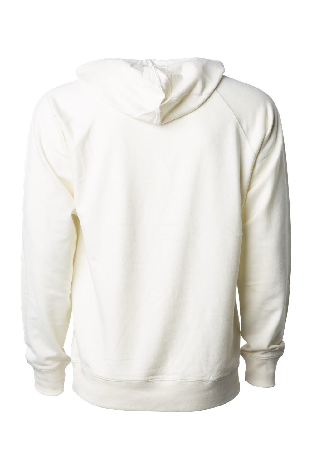 Independent Trading Co. SS1000 Mens Icon Loopback Terry Hooded Sweatshirt Hoodie Bone Flat Back