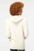 Independent Trading Company SS1000 Mens Icon Loopback Terry Hooded Sweatshirt Hoodie w/ Pouch Pocket Bone Model Back