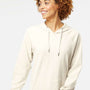 Independent Trading Company Mens Icon Loopback Terry Hooded Sweatshirt Hoodie w/ Pouch Pocket - Bone
