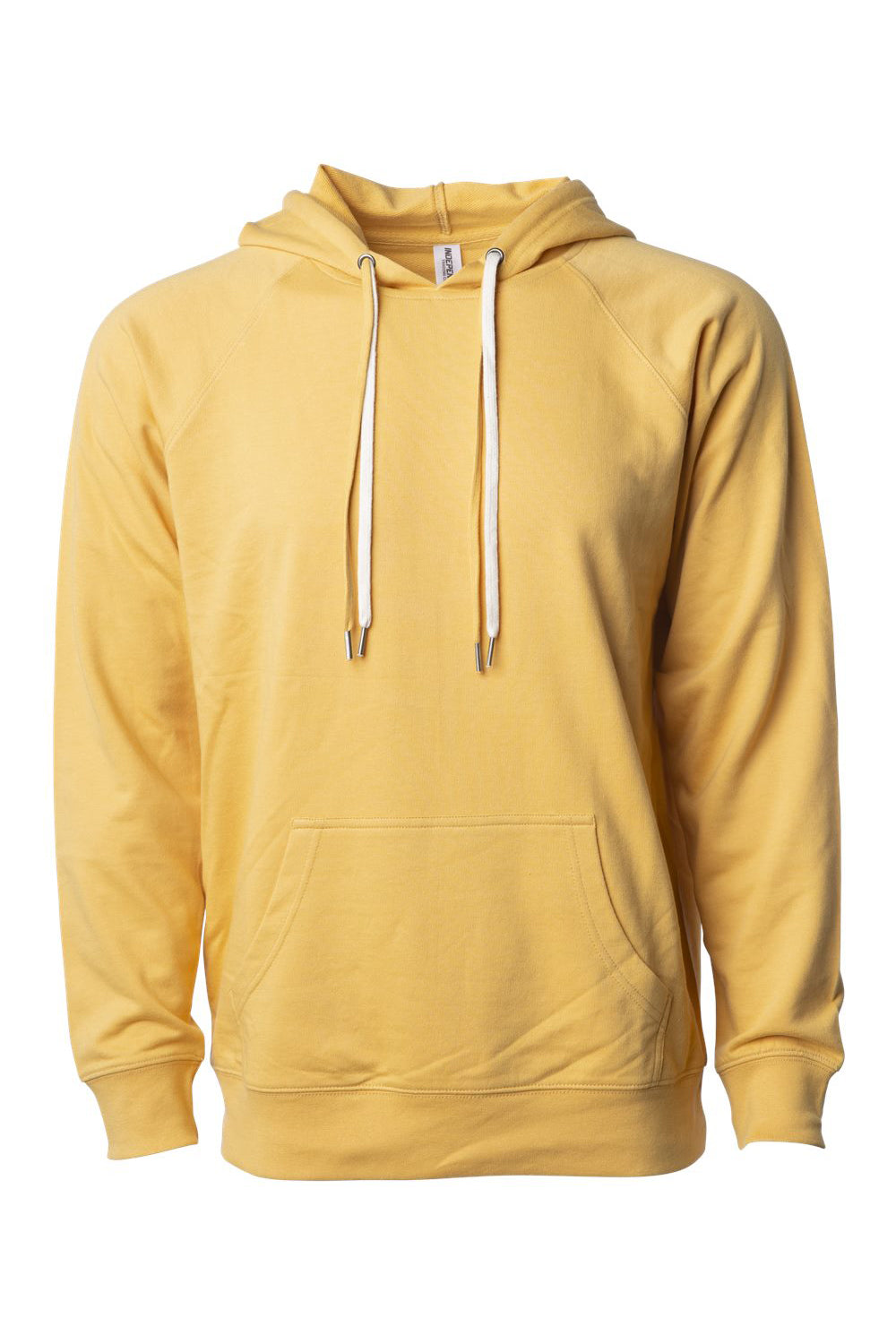 Independent Trading Company SS1000 Mens Icon Loopback Terry Hooded Sweatshirt Hoodie w/ Pouch Pocket Harvest Gold Flat Front