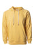 Independent Trading Company SS1000 Mens Icon Loopback Terry Hooded Sweatshirt Hoodie w/ Pouch Pocket Harvest Gold Flat Front