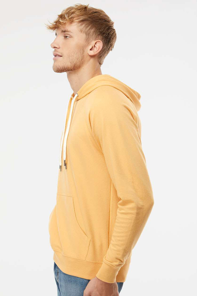 Independent Trading Company SS1000 Mens Icon Loopback Terry Hooded Sweatshirt Hoodie w/ Pouch Pocket Harvest Gold Model Side