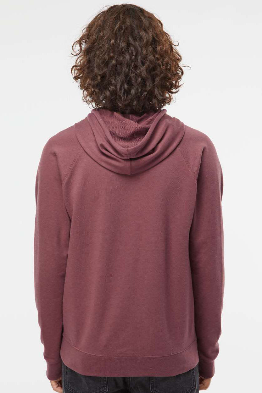 Independent Trading Company SS1000 Mens Icon Loopback Terry Hooded Sweatshirt Hoodie w/ Pouch Pocket Port Model Back