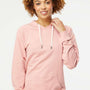 Independent Trading Company Mens Icon Loopback Terry Hooded Sweatshirt Hoodie w/ Pouch Pocket - Rose Pink