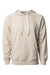 Independent Trading Co. SS1000 Mens Icon Loopback Terry Hooded Sweatshirt Hoodie Sand Flat Front
