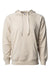 Independent Trading Company SS1000 Mens Icon Loopback Terry Hooded Sweatshirt Hoodie w/ Pouch Pocket Sand Flat Front