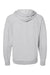 Independent Trading Company SS1000Z Mens Icon Loopback Terry Full Zip Hooded Sweatshirt Hoodie w/ Pockets Heather Grey Flat Back