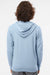 Independent Trading Company SS1000Z Mens Icon Loopback Terry Full Zip Hooded Sweatshirt Hoodie w/ Pockets Misty Blue Model Back