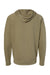 Independent Trading Company SS1000Z Mens Icon Loopback Terry Full Zip Hooded Sweatshirt Hoodie w/ Pockets Olive Green Flat Back