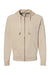 Independent Trading Company SS1000Z Mens Icon Loopback Terry Full Zip Hooded Sweatshirt Hoodie w/ Pockets Sand Flat Front