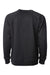 Independent Trading Company SS1000C Mens Icon Loopback Terry Crewneck Sweatshirt Black Flat Back