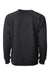 Independent Trading Co. SS1000C Mens Icon Loopback Terry Crewneck Sweatshirt Black Flat Back