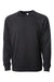 Independent Trading Co. SS1000C Mens Icon Loopback Terry Crewneck Sweatshirt Black Flat Front