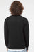 Independent Trading Company SS1000C Mens Icon Loopback Terry Crewneck Sweatshirt Black Model Back