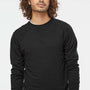 Independent Trading Company Mens Icon Loopback Terry Crewneck Sweatshirt - Black