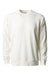 Independent Trading Company SS1000C Mens Icon Loopback Terry Crewneck Sweatshirt Bone White Flat Front
