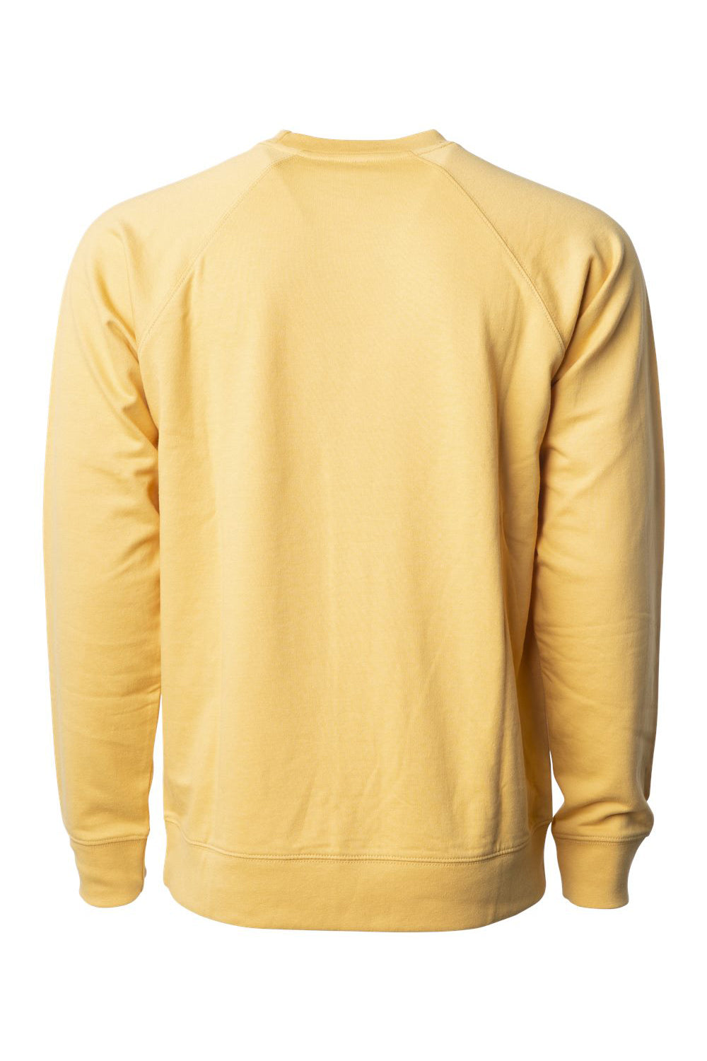Independent Trading Company SS1000C Mens Icon Loopback Terry Crewneck Sweatshirt Harvest Gold Flat Back