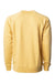 Independent Trading Company SS1000C Mens Icon Loopback Terry Crewneck Sweatshirt Harvest Gold Flat Back