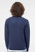 Independent Trading Company SS1000C Mens Icon Loopback Terry Crewneck Sweatshirt Indigo Blue Model Back