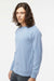 Independent Trading Company SS1000C Mens Icon Loopback Terry Crewneck Sweatshirt Misty Blue Model Side