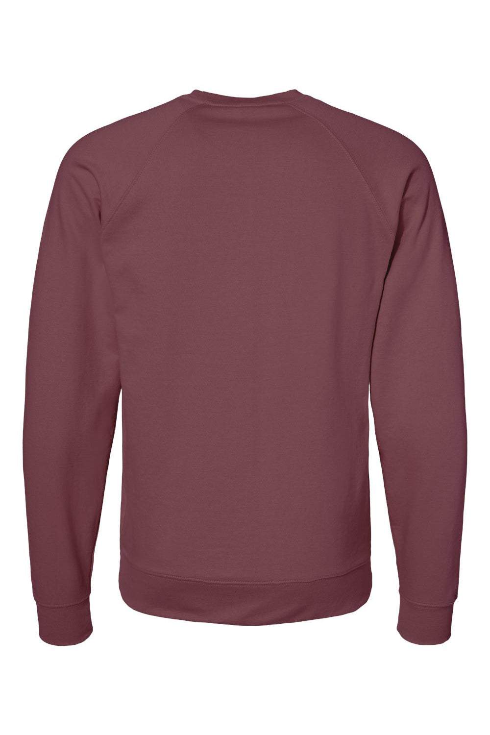 Independent Trading Company SS1000C Mens Icon Loopback Terry Crewneck Sweatshirt Port Flat Back
