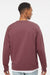 Independent Trading Company SS1000C Mens Icon Loopback Terry Crewneck Sweatshirt Port Model Back