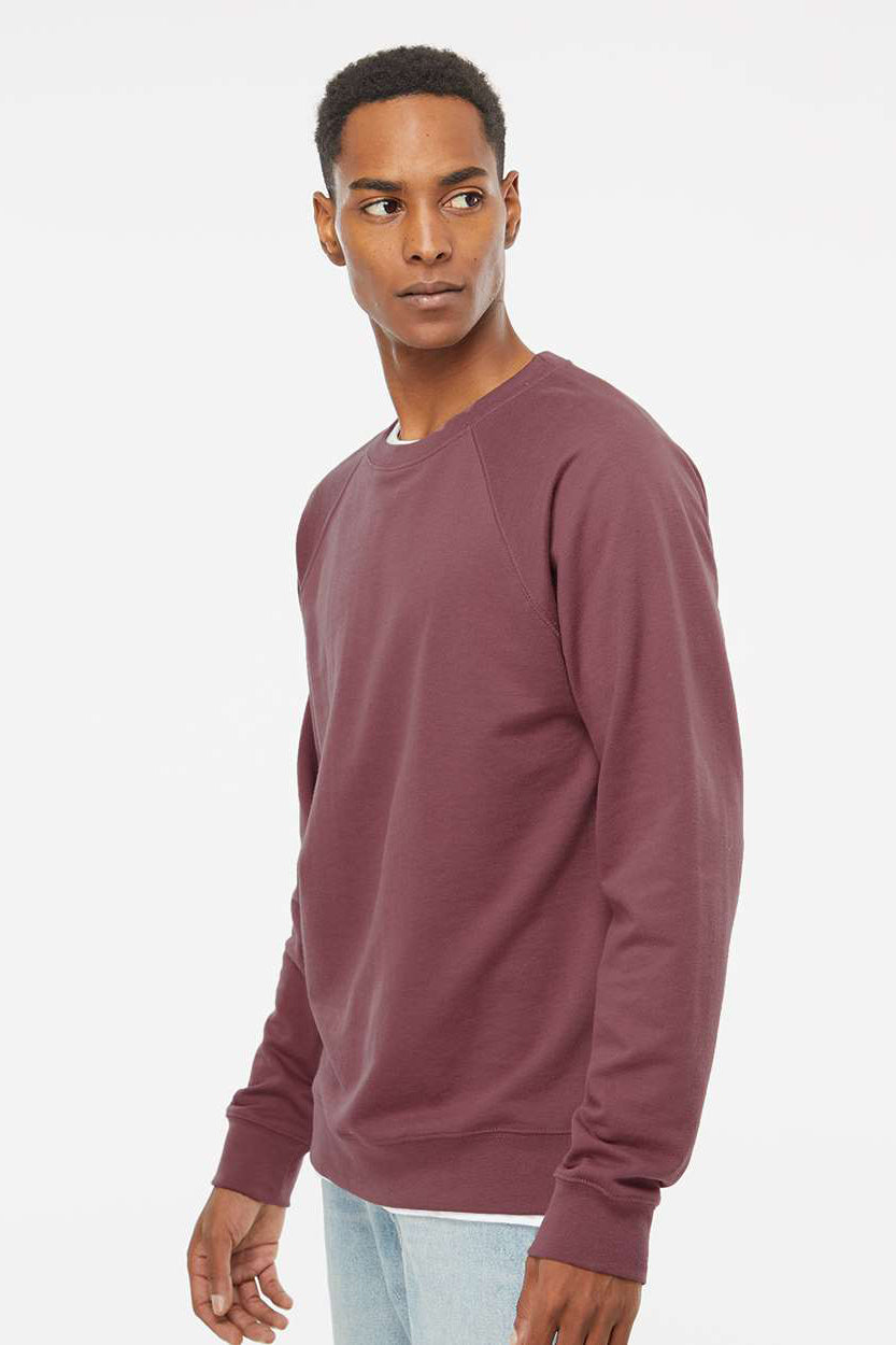 Independent Trading Company SS1000C Mens Icon Loopback Terry Crewneck Sweatshirt Port Model Side