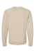 Independent Trading Co. SS1000C Mens Icon Loopback Terry Crewneck Sweatshirt Sand Flat Back