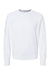 Independent Trading Company SS1000C Mens Icon Loopback Terry Crewneck Sweatshirt White Flat Front