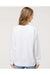 Independent Trading Co. SS1000C Mens Icon Loopback Terry Crewneck Sweatshirt White Model Back