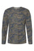 LAT 6918 Mens Fine Jersey Long Sleeve Crewneck T-Shirt Vintage Camo Flat Front