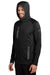 Eddie Bauer EB244 Mens Sport Pill Resistant Fleece Full Zip Hooded Jacket Black Model 3Q