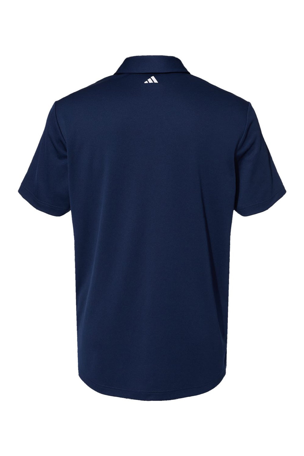 Adidas A480 Mens Floating 3 Stripes UPF 50+ Short Sleeve Polo Shirt Team Navy Blue Flat Back