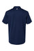 Adidas A480 Mens Floating 3 Stripes UPF 50+ Short Sleeve Polo Shirt Team Navy Blue Flat Back