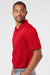Adidas A480 Mens Floating 3 Stripes Polo Shirt Team Power Red/White Model Side