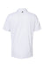 Adidas A480 Mens Floating 3 Stripes UPF 50+ Short Sleeve Polo Shirt White Flat Back