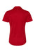 Adidas A481 Womens Floating 3 UPF 50+ Stripes Short Sleeve Polo Shirt Team Power Red/White Flat Back