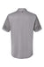 Adidas A490 Mens Striped UPF 50+ Short Sleeve Polo Shirt Grey/Grey Flat Back