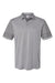 Adidas A490 Mens Striped UPF 50+ Short Sleeve Polo Shirt Grey/Grey Flat Front