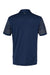 Adidas A490 Mens Striped Short Sleeve Polo Shirt Team Navy Blue/Grey Flat Back